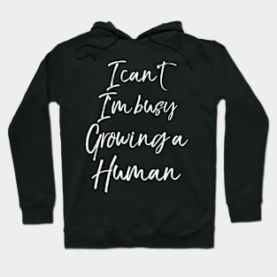 Pregnancy Quote I Can T I M Busy Growing A Hu Hoodie